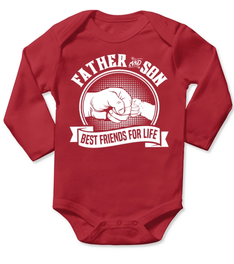 Best Friends For Life Long Sleeve Baby One-Piece