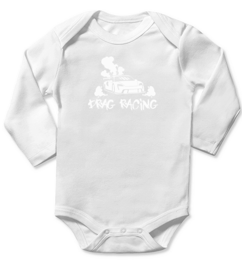 Drag Racing Racecar Design for Sportscar Lovers Long Sleeve Baby One-Piece