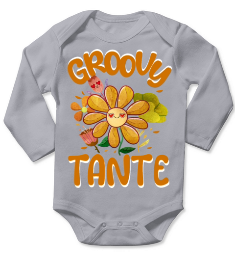 Groovy Tante Family Matching Vintage Family Long Sleeve Baby One-Piece