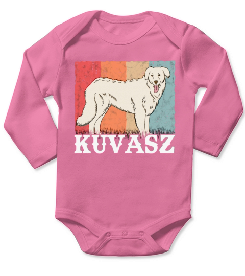 Kuvasz Retro Owner Vintage Long Sleeve Baby One-Piece