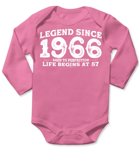 Legend Since 1966 57 Year of Perfection - 57th Long Sleeve Baby One-Piece