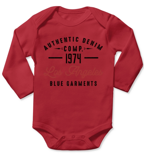Los Angeles California Republic 1974 Vintage Long Sleeve Baby One-Piece