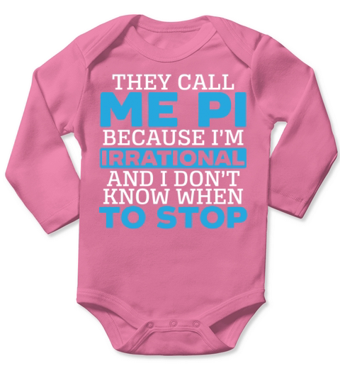 Math Instructor Math Teacher Mathematician Pi Day Long Sleeve Baby One-Piece