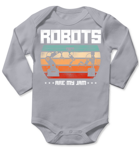 Robot Robotics Engineer Retro Long Sleeve Baby One-Piece
