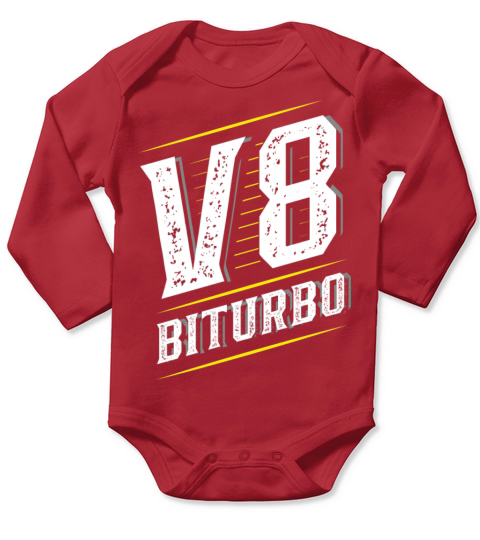 V8 Biturbo - Tuning - Sportscar Tuner Long Sleeve Baby One-Piece
