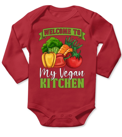 Vegan Chef Welcome To My Plant Based Vegan Chefs Long Sleeve Baby One-Piece