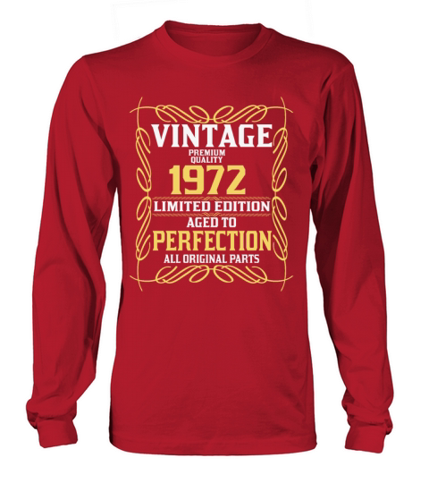 1972 Original vintage vintage retro birthday Long sleeved Unisex