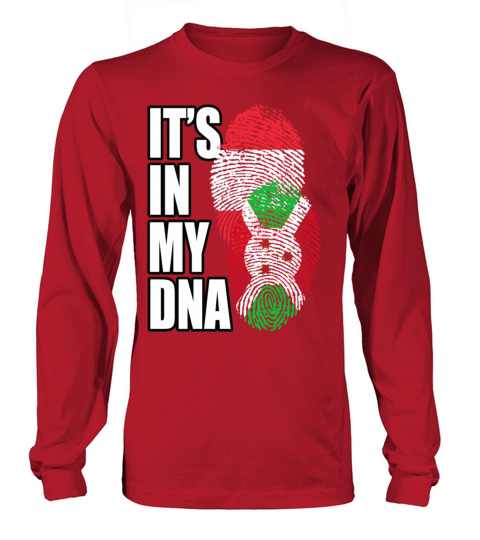 Burundian And Austrian Mix Heritage DNA Flag Long sleeved Unisex