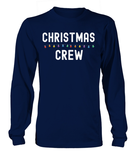 Christmas Crew Lights Funny Family Pajama Outfit Long sleeved Unisex