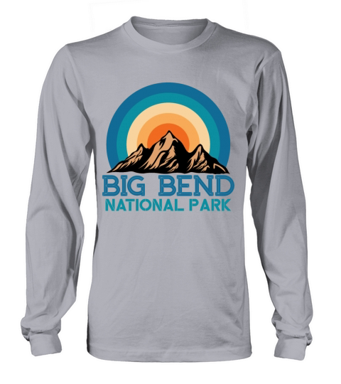 Cool Vintage Retro Big Bend National Park Mountain Long sleeved Unisex
