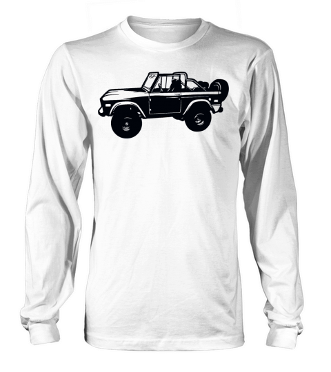 ford bronco 4x4 drawing vintage Long sleeved Unisex