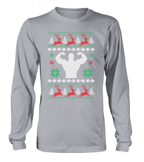 Merry Christmas fitness ugly sweater Long sleeved Unisex