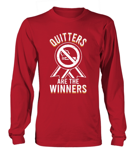 Quitters Are The Winners Support Lung Cancer Long sleeved Unisex