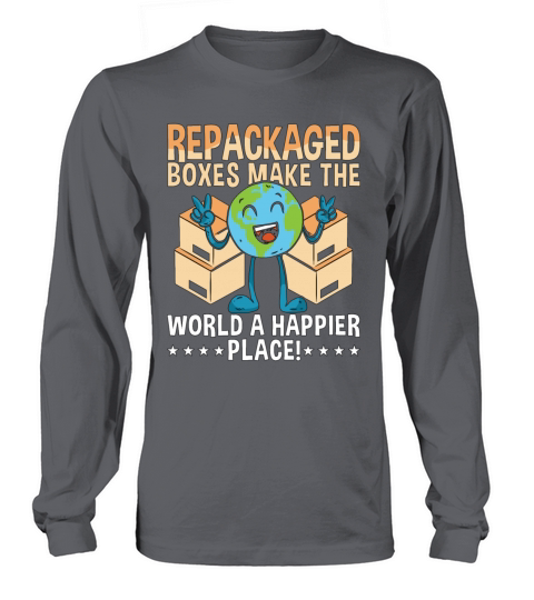 Recycling Repackaged Boxes Make The Reuse Recycler Long sleeved Unisex