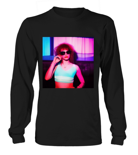 Retrowave Synthwave 80s Character Design Long sleeved Unisex
