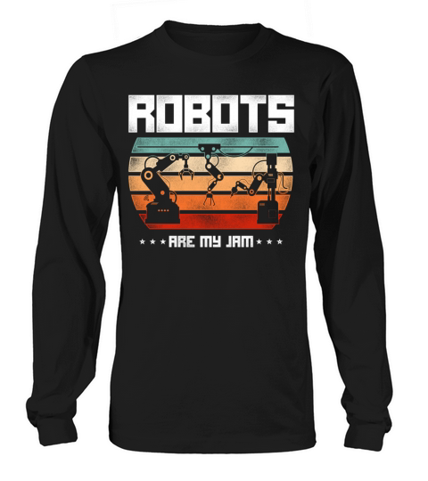 Robot Robotics Engineer Retro Long sleeved Unisex