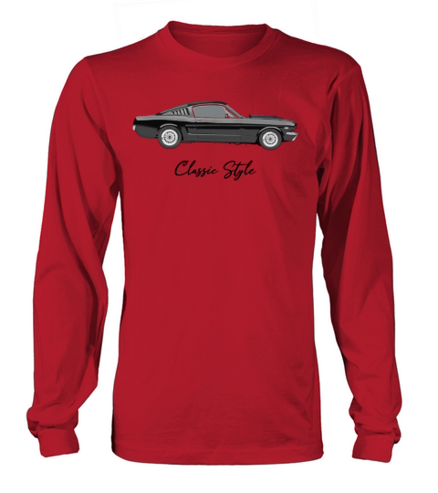 Vintage Car - "Classic Style" dark Long sleeved Unisex