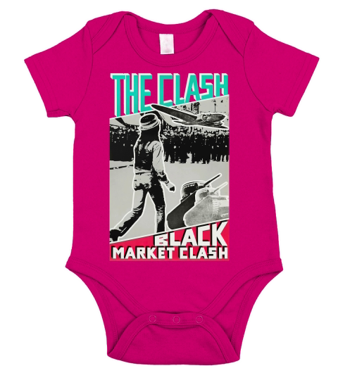 1980 Marchés noirs   Unisex Short Sleeve Baby One-Piece