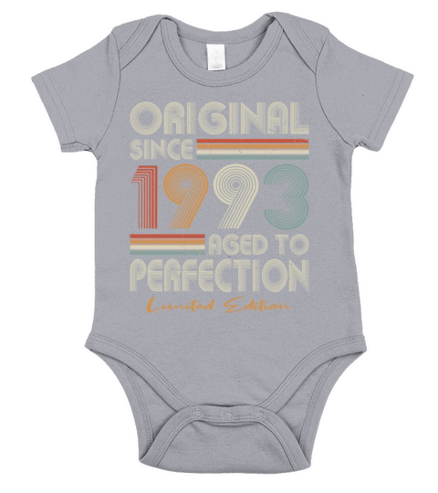 30th birthday vintage 1993 original since 1993 Short Sleeve Baby One-Piece