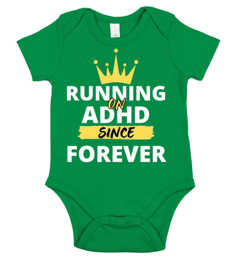 ADHD Joke Short Sleeve Baby One-Piece