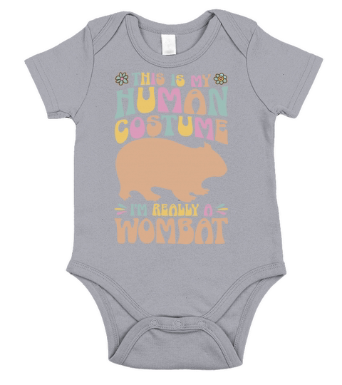 Australian Wombats Lover Human Costume Short Sleeve Baby One-Piece