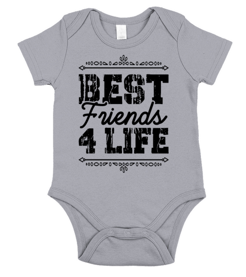 best friends 4 life Short Sleeve Baby One-Piece