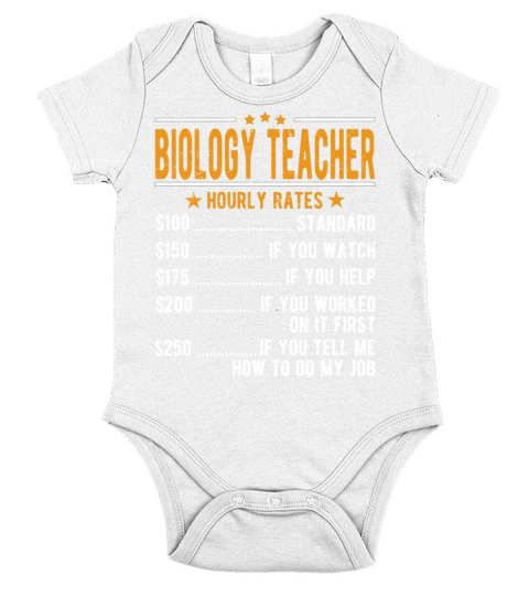 Biology Teacher Hourly Rates Short Sleeve Baby One-Piece