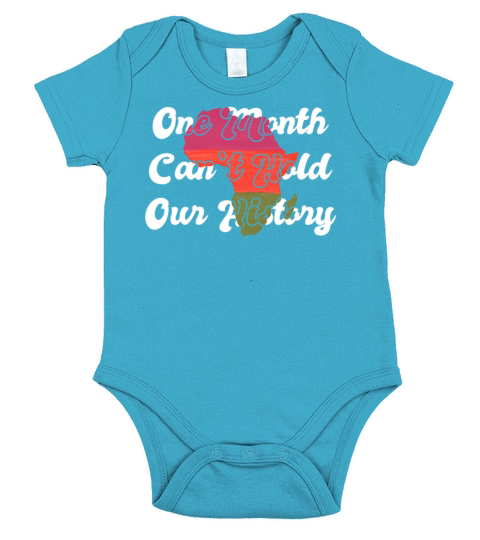 Black History Month USA Afro America African Short Sleeve Baby One-Piece