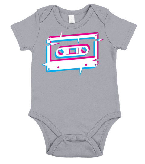 Cassette Tape - Glitch Short Sleeve Baby One-Piece