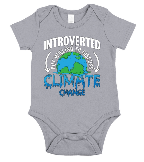 Climate Change Introverted But Willing Environment Short Sleeve Baby One-Piece