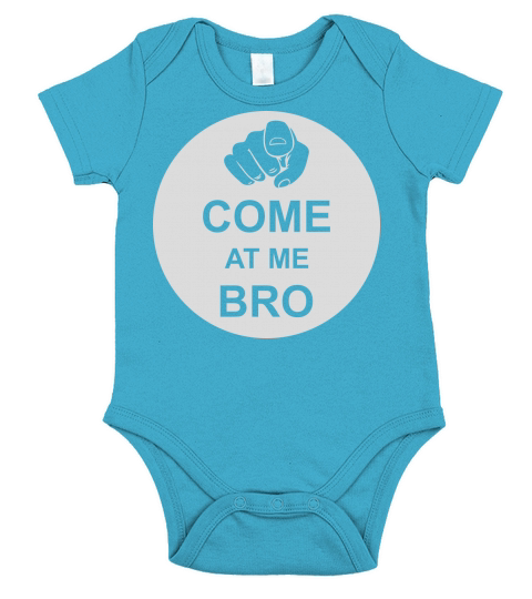 come at me bro Short Sleeve Baby One-Piece