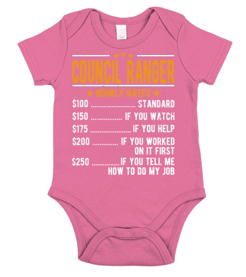 Council Ranger Hourly Rates Short Sleeve Baby One-Piece
