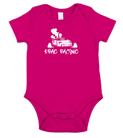 Drag Racing Racecar Design for Sportscar Lovers Short Sleeve Baby One-Piece