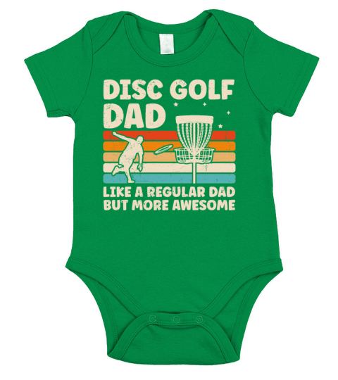 Funny Disc Golf Dad Design For Disc Golfer Cool Short Sleeve Baby One-Piece