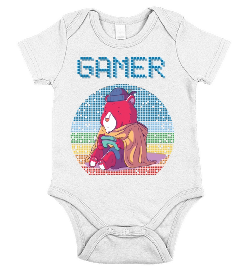 Gamer Retro Video Games Vintage Gaming Funny Game Short Sleeve Baby One-Piece