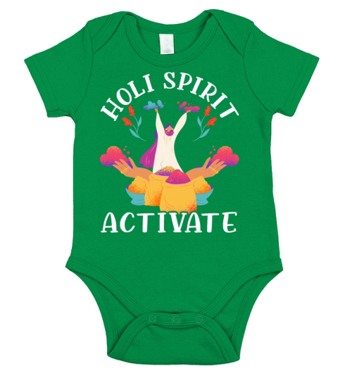 Holi Spirit Activate Hindu Buddhist Holi Festival Short Sleeve Baby One-Piece