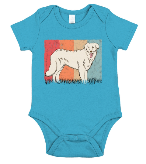 Kuvasz Retro Owner Vintage Short Sleeve Baby One-Piece