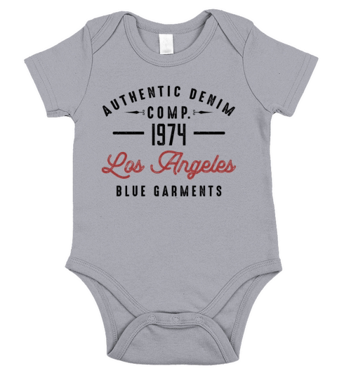 Los Angeles California Republic 1974 Vintage Short Sleeve Baby One-Piece