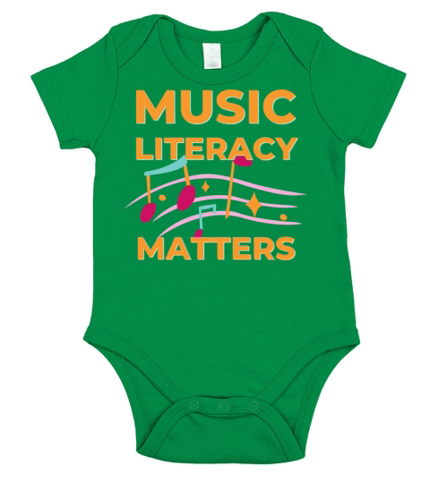 Music Literacy Matters Short Sleeve Baby One-Piece