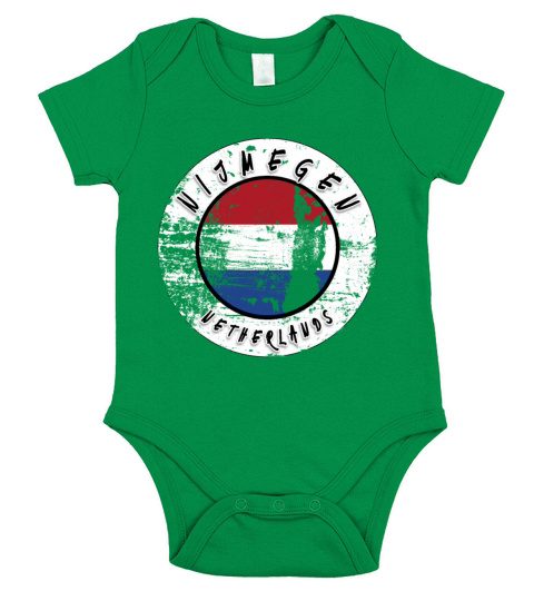 Nijmegen Netherlands Vintage Short Sleeve Baby One-Piece