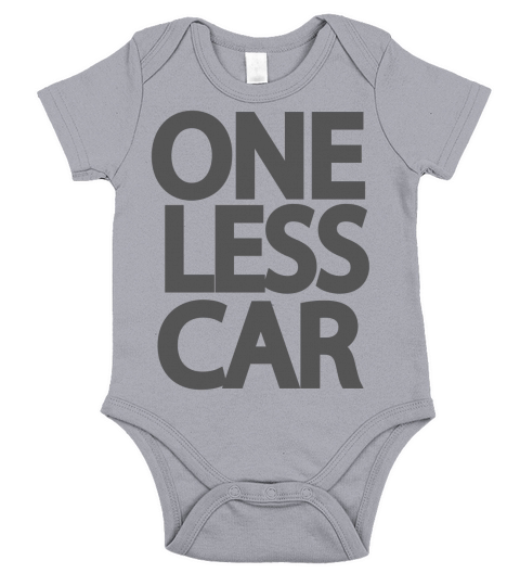 One Less Car Biker Short Sleeve Baby One-Piece