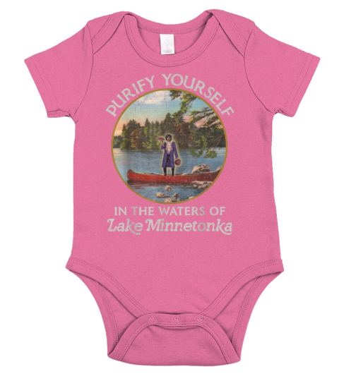 Purify Yourself In The Waters Of Lake Minnetonka Short Sleeve Baby One-Piece