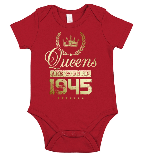 Queens born in 1945 Short Sleeve Baby One-Piece