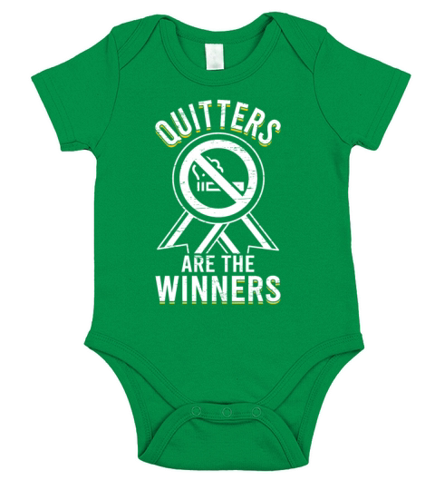 Quitters Are The Winners Support Lung Cancer Short Sleeve Baby One-Piece