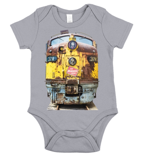 Railroad Loco Milwaukee Road Short Sleeve Baby One-Piece