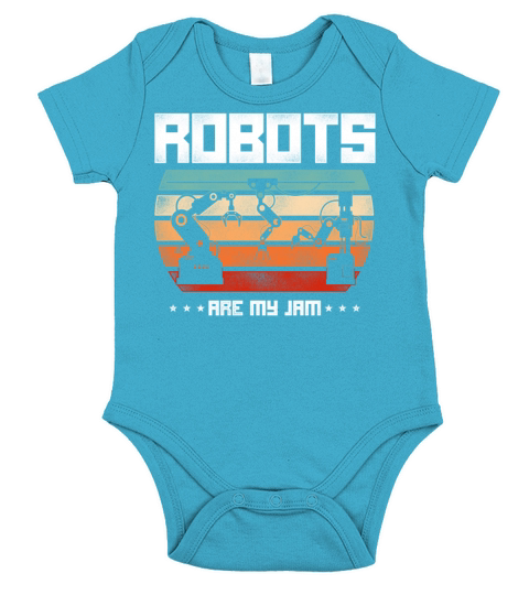Robot Robotics Engineer Retro Short Sleeve Baby One-Piece