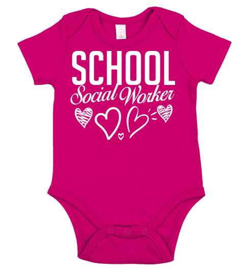 School Social Worker Quotes Appreciation Office Short Sleeve Baby One-Piece