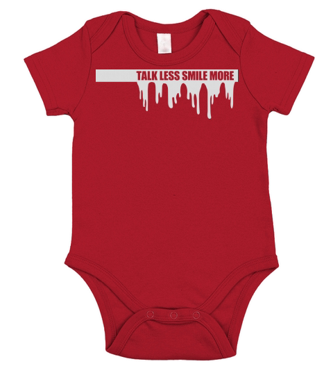 talk less smile more Short Sleeve Baby One-Piece