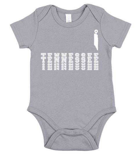 Tennessee Flag State Map Pride Vintage Nashville Short Sleeve Baby One-Piece