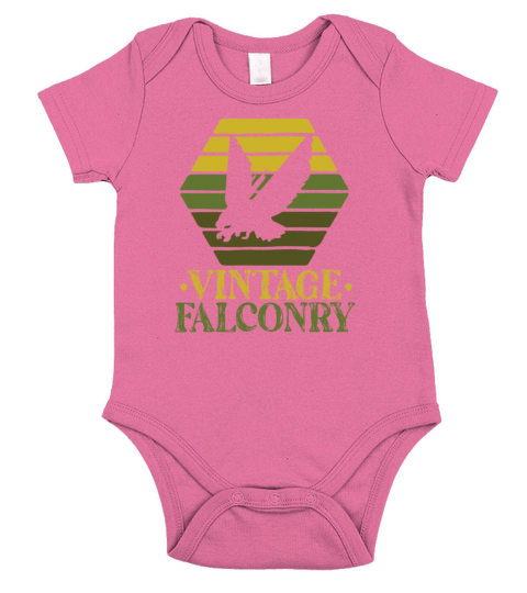 vintage falconry Short Sleeve Baby One-Piece